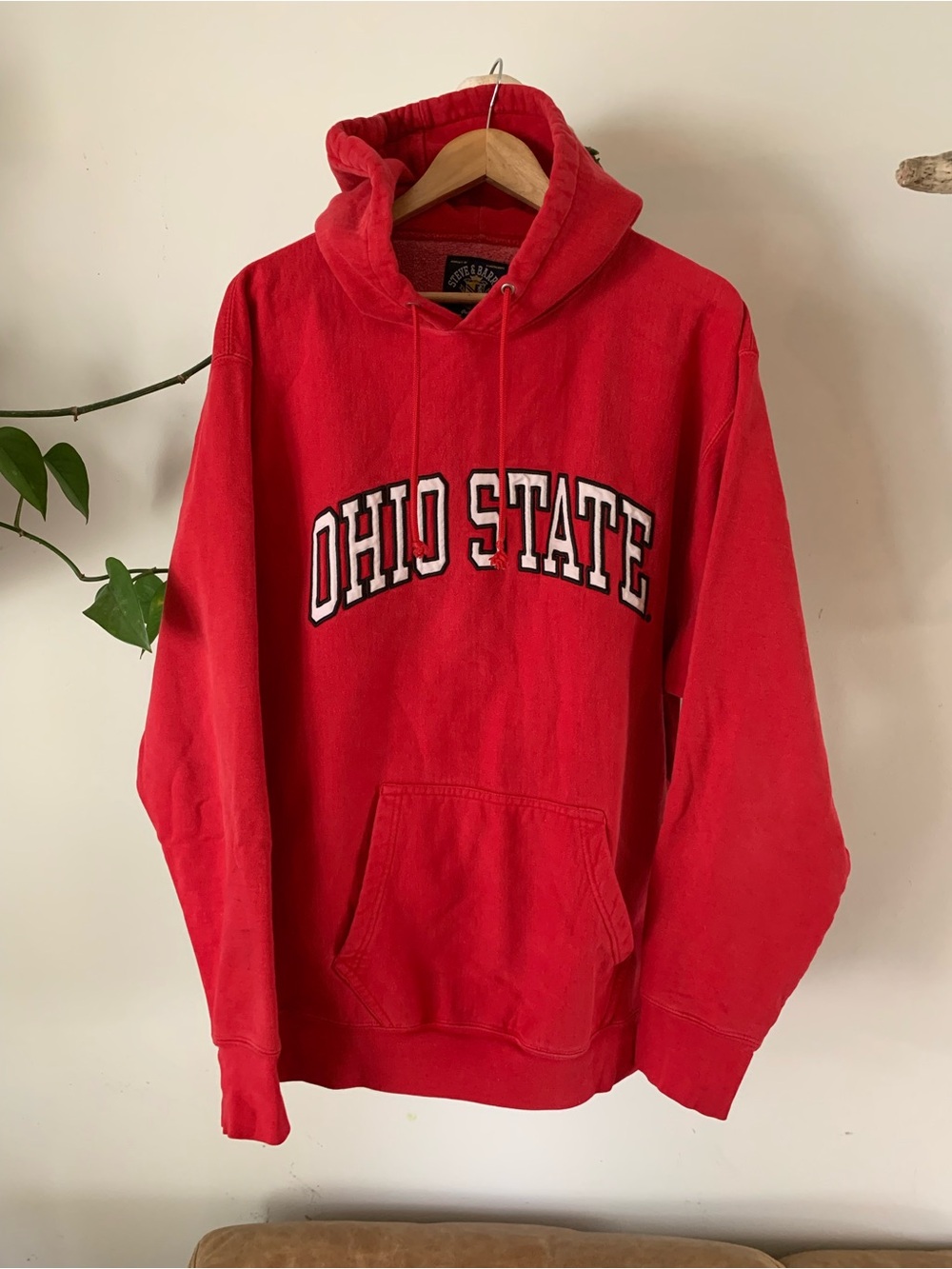 Ohio State Red Heavyweight Hooded Sweatshirt